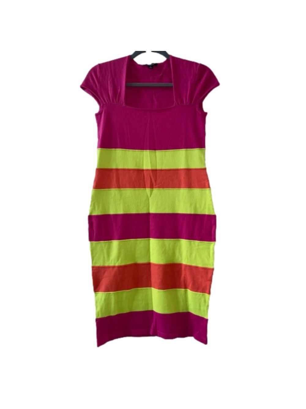Metro Style Rib Knit Sheath Dress